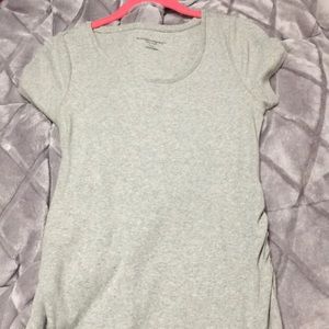 Gray maternity dress